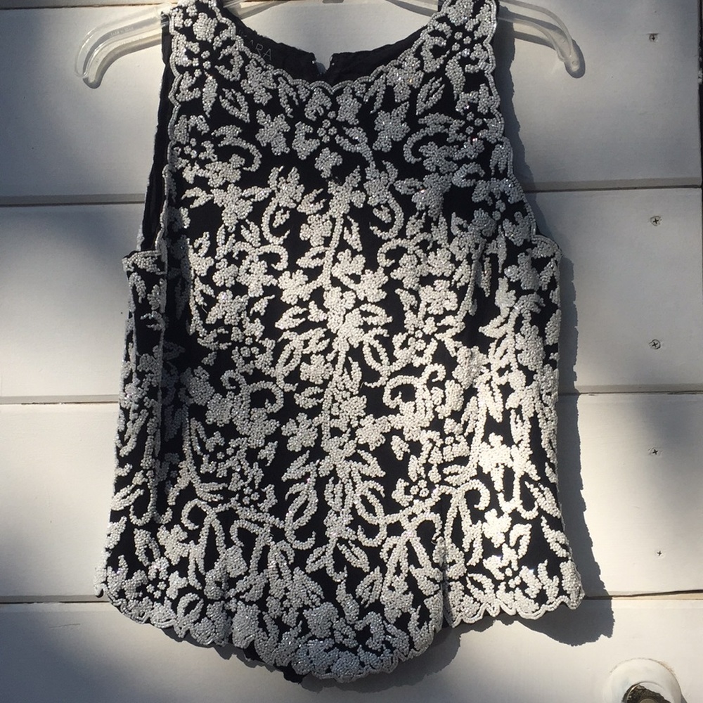 Delicate beaded tank top for a special evening out